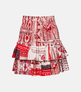 Minifalda Naomi de algodón estampada | Marant Etoile