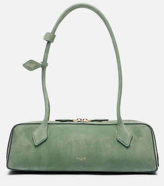 Le Teckel Medium suede shoulder bag | Alaïa