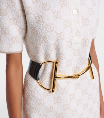 Horsebit leather belt | Gucci