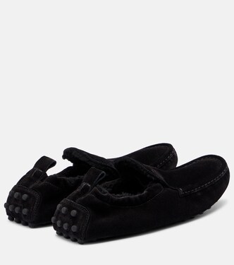 Gommino 시어링 라이닝 스웨이드 드라이빙 슈즈 | Tod's