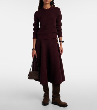 Falda midi Knot de punto | Bottega Veneta