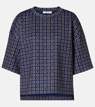 Notizia printed jersey top | Max Mara