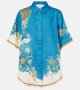 Chemise Luda en lin à fleurs | Alémais
