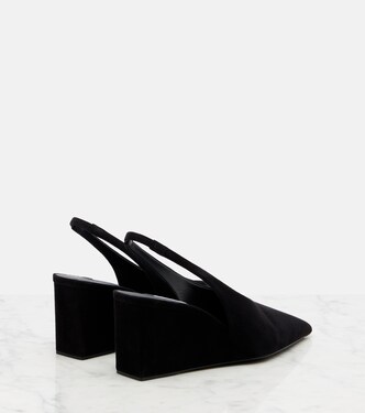 Wedges Cube 75 aus Veloursleder | Alaïa