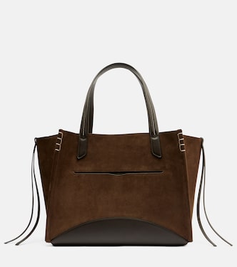 Tote Loafer Cabas Large aus Veloursleder | JW Anderson
