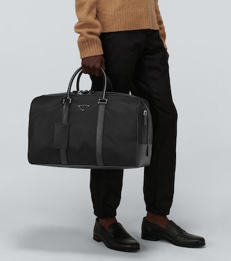 Weekender aus Re-Nylon mit Saffiano-Leder | Prada