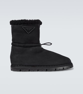 Stiefel aus Veloursleder | Prada