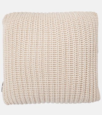Cotton-blend knit cushion | Brunello Cucinelli