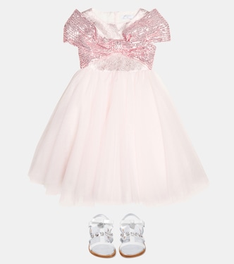 Abito in tulle con paillettes | Monnalisa