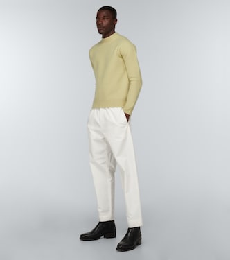 Pantaloni in cotone a vita media | Jil Sander