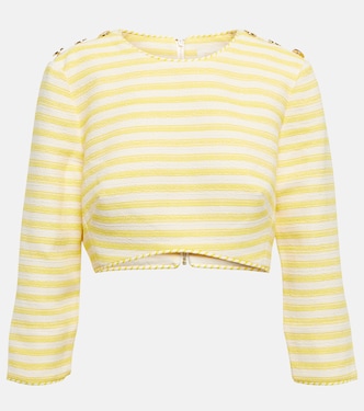 Hide Tide striped crop top | Zimmermann