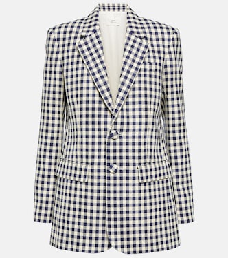 Blazer de lana y algodón a cuadros | Ami Paris