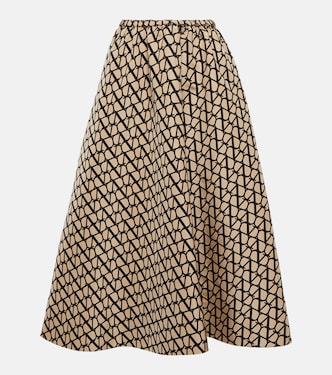 Falda midi Toile Iconographe de seda | Valentino
