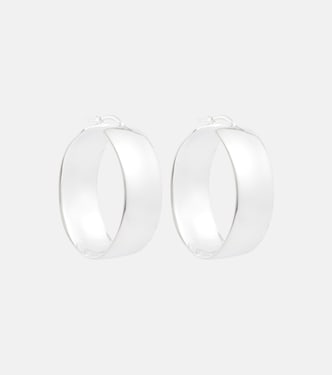 Orecchini a cerchio argentati | Jil Sander