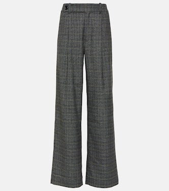 White Label checked wide-leg pants | Proenza Schouler