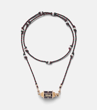 Collana Knock on Wood in oro 18kt con diamanti | Marie Lichtenberg