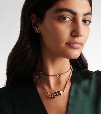 Collier Knock on Wood Locket en or 18 ct et diamants | Marie Lichtenberg