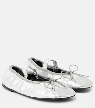 Ballerinas aus Metallic-Leder | Proenza Schouler