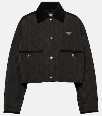 Cropped-Jacke aus Re-Nylon | Prada