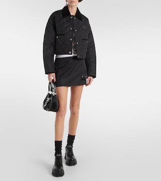 Re-Nylon quilted cropped jacket | Prada