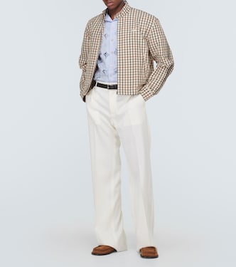 Camicia in misto cotone con ricamo | Wales Bonner