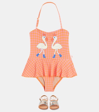 Maillot de bain Flamingos à carreaux | Tinycottons