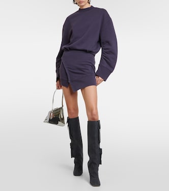 Ivory cotton jersey sweatshirt dress | The Attico