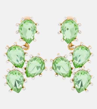 Orecchini pendenti Cactus con cristalli | Oscar de la Renta