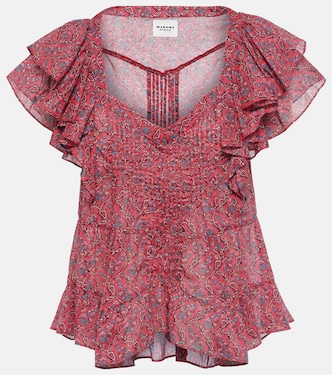 Top Madrana de algodón con volantes | Marant Etoile