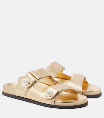 Sandali Fayence in pelle metallizzata | Jimmy Choo