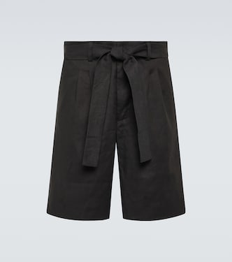 Shorts de mezcla de lino | Commas