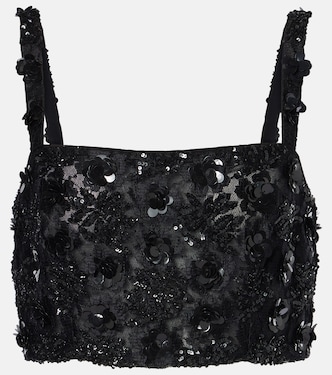 Top raccourci à sequins | Dolce&Gabbana