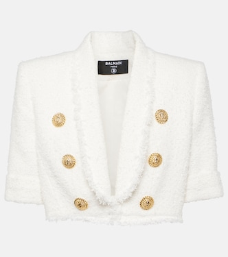Chaqueta cropped Spencer de tweed | Balmain