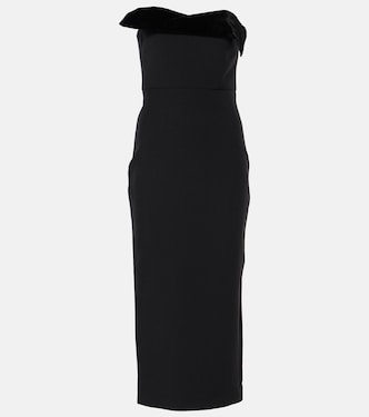 Abito midi in crêpe | Roland Mouret