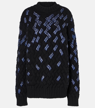 Pullover aus Schurwolle mit Pailletten | Dries Van Noten