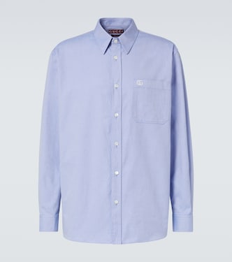 Oxford-Hemd GG aus Baumwolle | Gucci