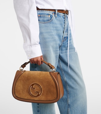 Sac Blondie Medium en daim | Gucci