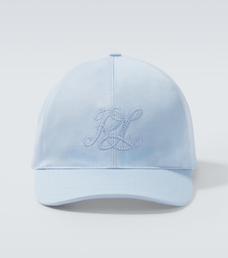 Gorra en sarga de algodón con logo | Ralph Lauren Purple Label