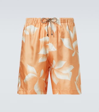 Printed silk shorts | Dries Van Noten