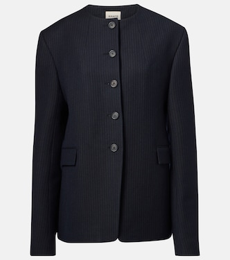 Jameson pinstripe wool-blend jacket | Khaite