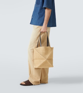 Paula's Ibiza Tote Puzzle Fold Medium aus Raffiabast | Loewe