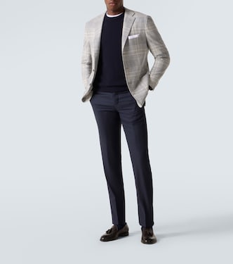 울 팬츠 | Kiton