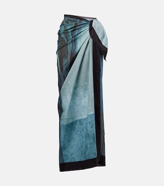 Printed cotton beach cover-up | Jean Paul Gaultier