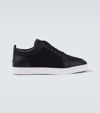 Rantulow leather-trimmed twill sneakers | Christian Louboutin
