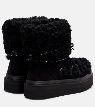Stiefel Mellow aus Shearling und Veloursleder | Tory Burch