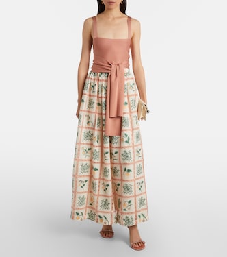 Maxirock Tangelo aus Baumwolle | Agua by Agua Bendita