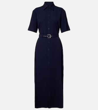 Belted wool midi dress | Ralph Lauren Collection