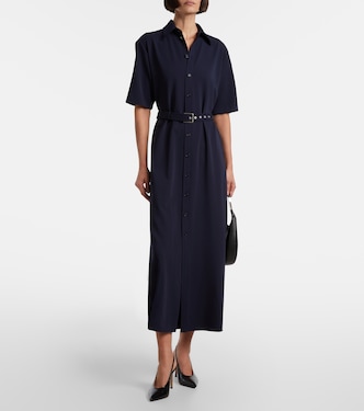 Belted wool midi dress | Ralph Lauren Collection