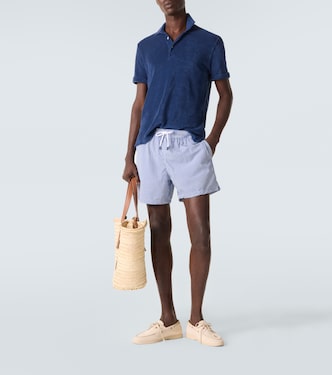 Mondial cotton terry polo shirt  | Fedeli