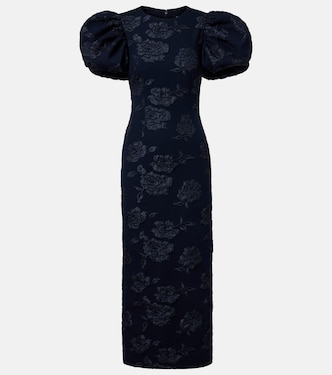 Vestido midi Ruby de jacquard floral | Rotate